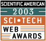 Scientific American 2003 Sci-Tech Web Awards icon