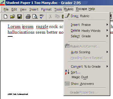 Excellent Rubrics for your grading