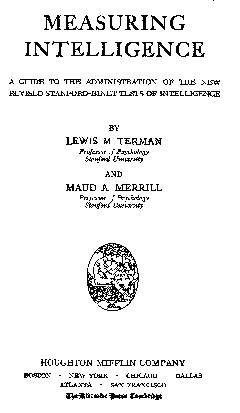 1937 Binet title page