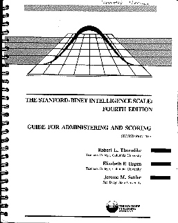 4th ed Stanfor-Binet title page