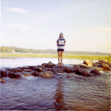 Picture of me at Lake Itasca when I was a teen