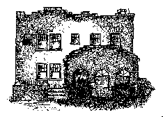 rock house drawing
