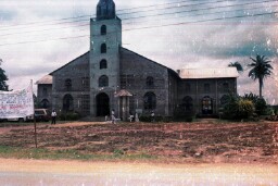 A big church building close to Ahia Nwaebule, the former slave market