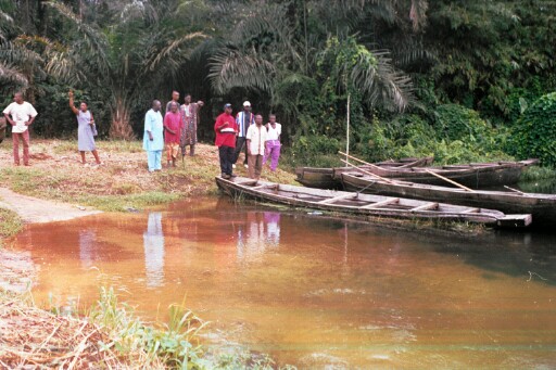 The research team at the Blue River during the first visit