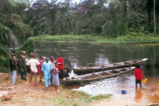 The Blue River before the boat regatta