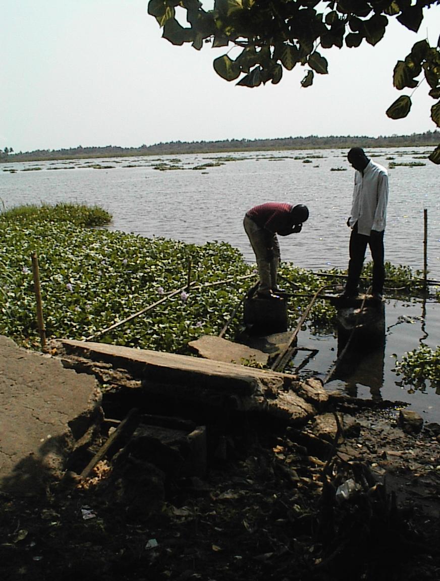 A bridge going into one of the waterways that leads into the Atlantic Ocean.  This is part of the slave route.