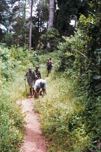 Research team returning from the Eke Igbere