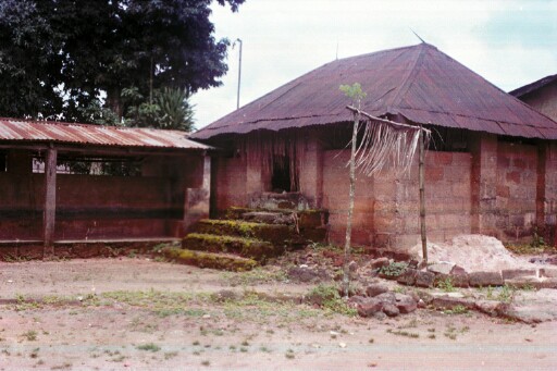 Ikoro Akanu; note the shrine paraphernalia