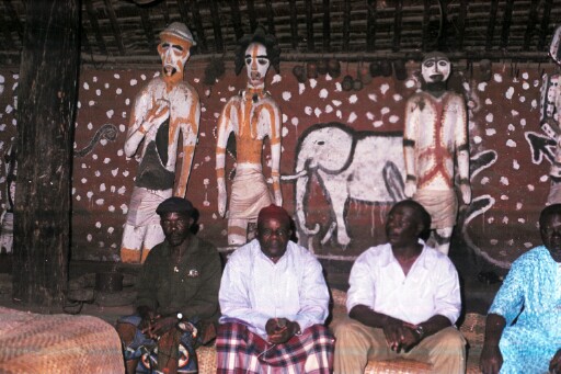 The tradition bearer of Obunkwa history sitting with author