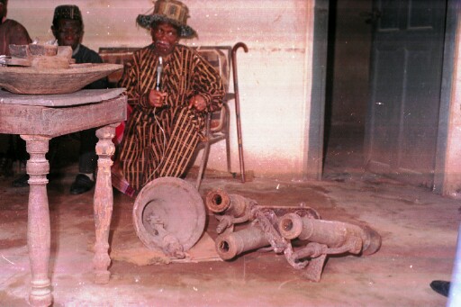 Chief Iheukwumere talking about the material culture