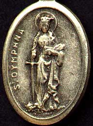 [St. Dymphna medal]