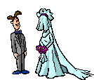 Couple in wedding clothes